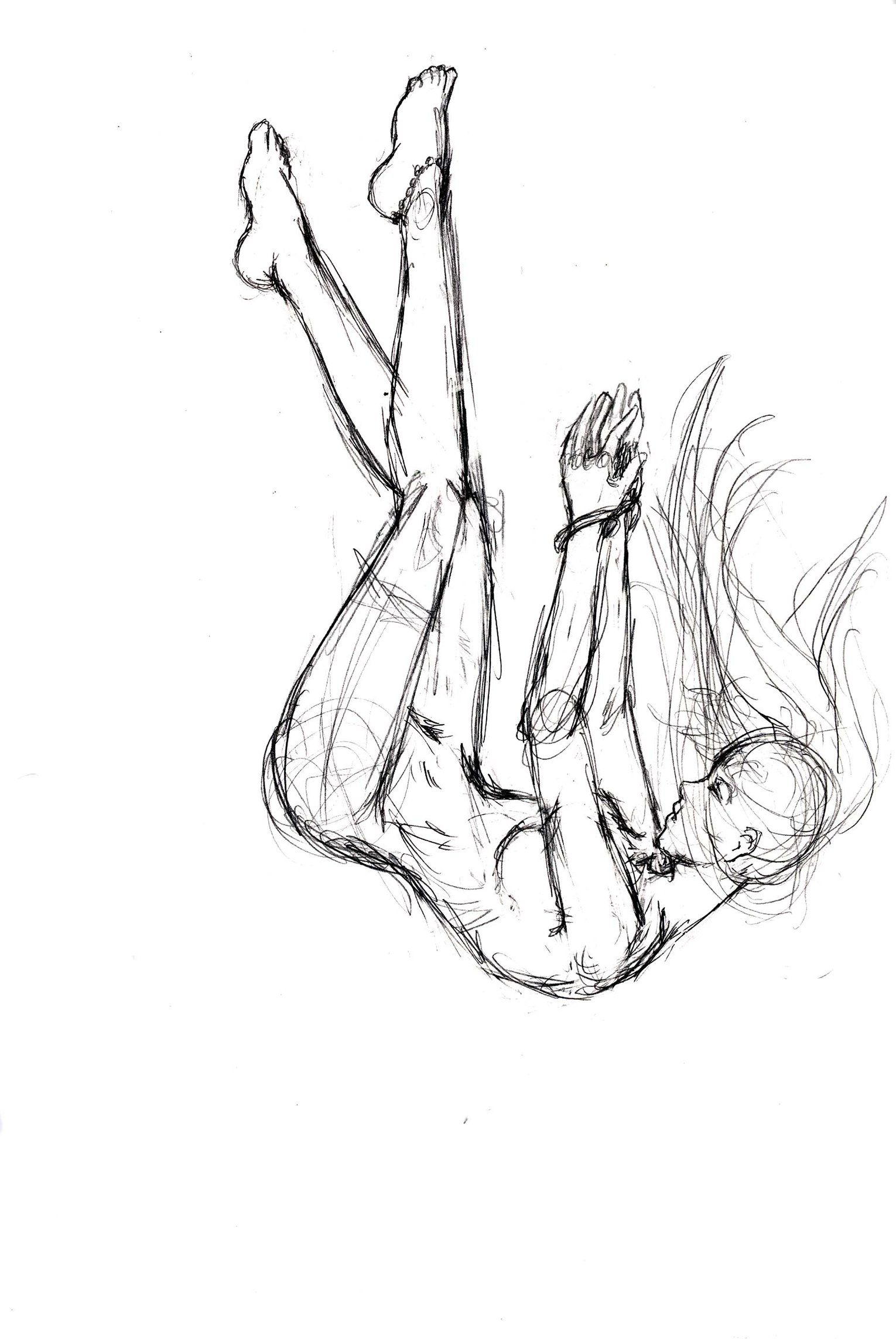 1530x2286 Falling Sketch - Fall Drawings