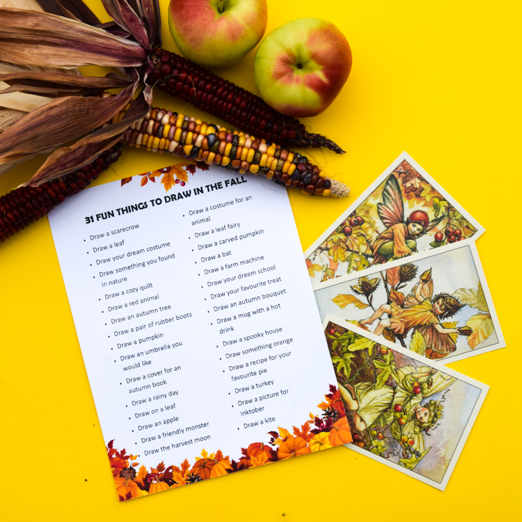 750x750 Fun Things For Kids To Draw In The Fall Adventure In A Box - Fall Drawings For Kids