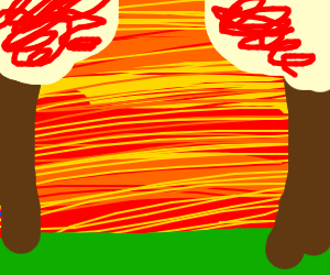 300x250 Fall Scene Drawing - Fall Scene Drawing