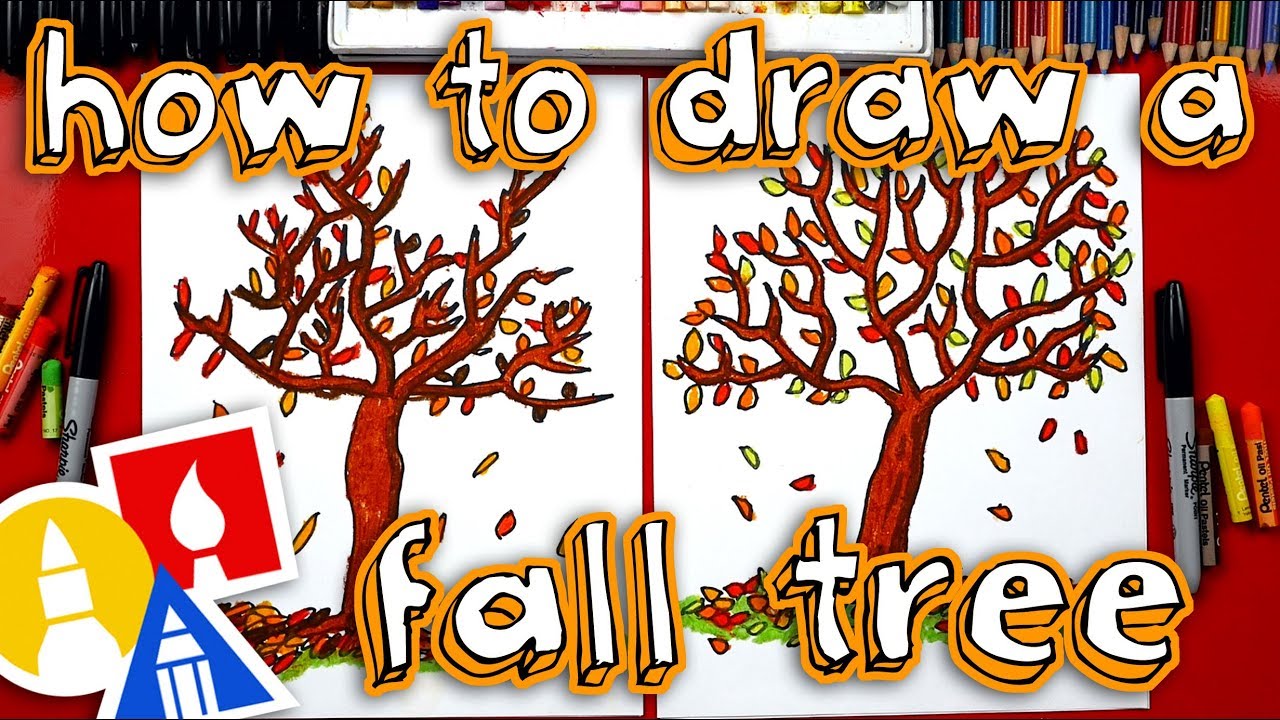 1280x720 How To Draw A Fall Tree - Fall Tree Drawing