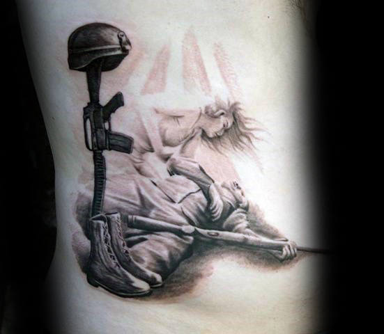 551x480 Fallen Soldier Drawing At Com Free For Personal Us On Soldier - Fallen Soldier Drawing