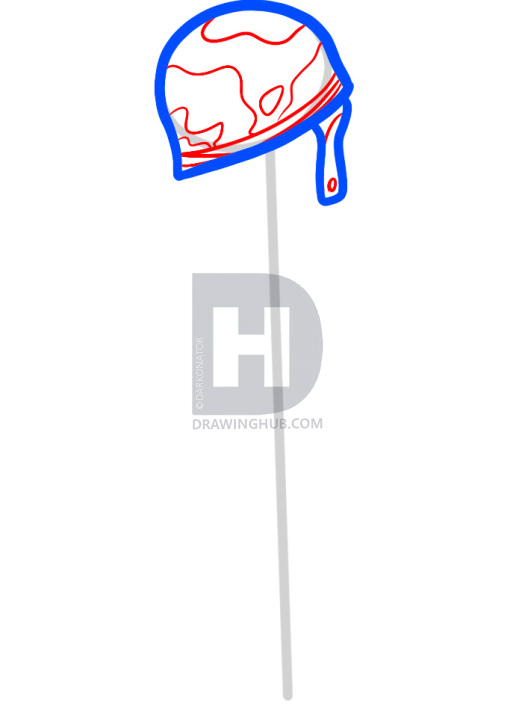 522x720 How To Draw A Battle Cross, Battlefield Cross, Step - Fallen Soldier Drawing