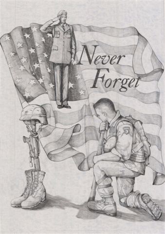 339x480 Photo - Fallen Soldier Drawing