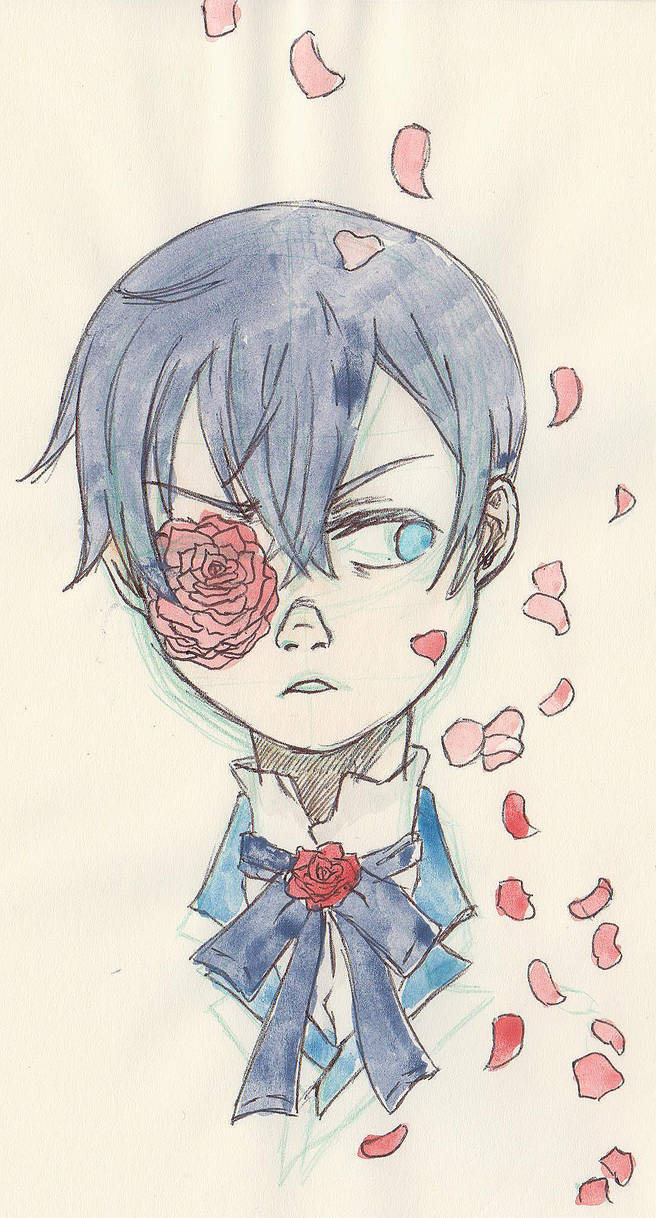 656x1218 falling rose petals - Falling Rose Petals Drawing