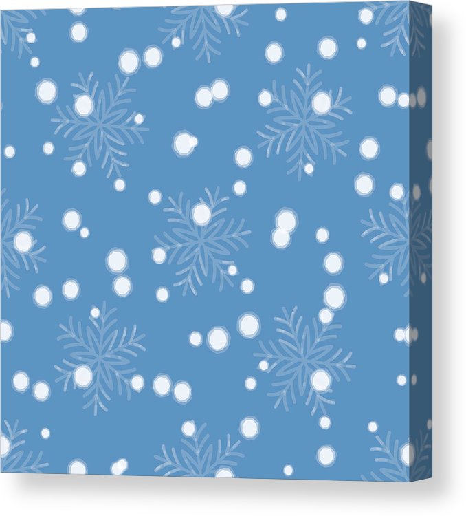 678x750 falling snow vector seamless pattern white splash on blue - Falling Snow Drawing