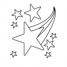 230x230 Top Free Printable Star Coloring Pages Online - Falling Star Drawing