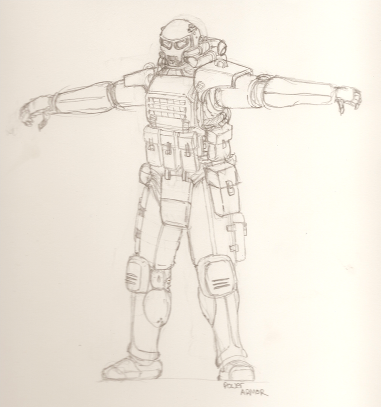 749x800 fallout inspired power armor spacebattles forums - Fallout Power Armor Drawing