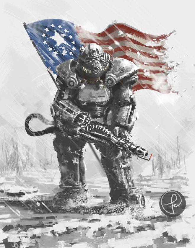 660x840 oh yeah my favorite armor! advanced power armor or remains - Fallout Power Armor Drawing