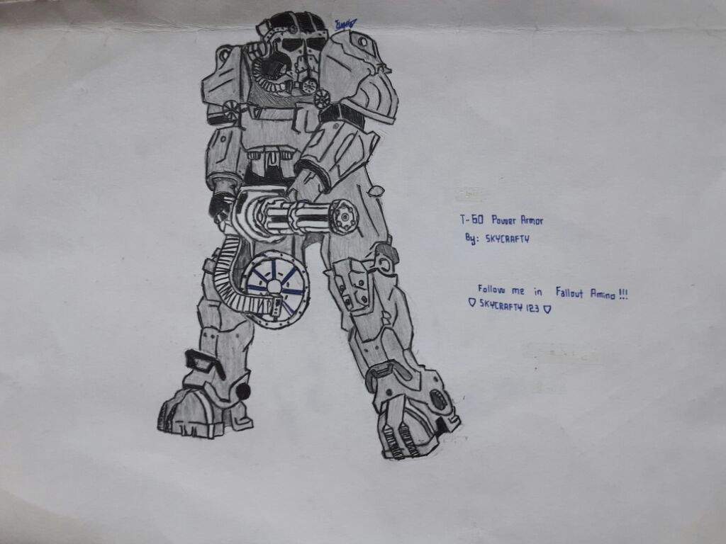 1024x768 t power armor drawing fallout amino - Fallout Power Armor Drawing
