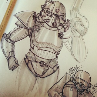 320x320 powerarmor drawings on paigeeworld pictures of powerarmor - Fallout Power Armor Drawing