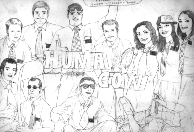 680x464 Draw Your Family, Friends Or Team - Family And Friends Drawing
