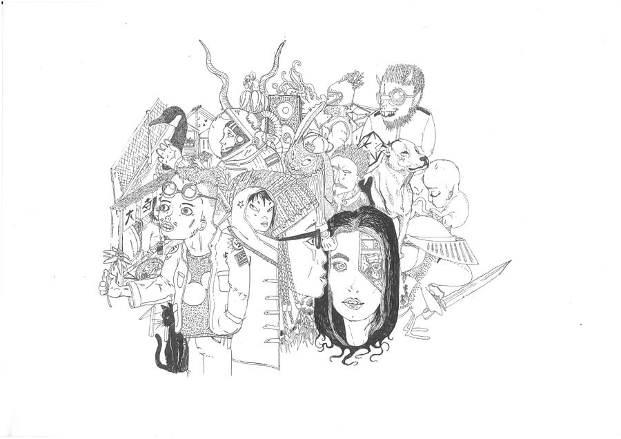 900x636 Friends And Family Drawing - Family And Friends Drawing