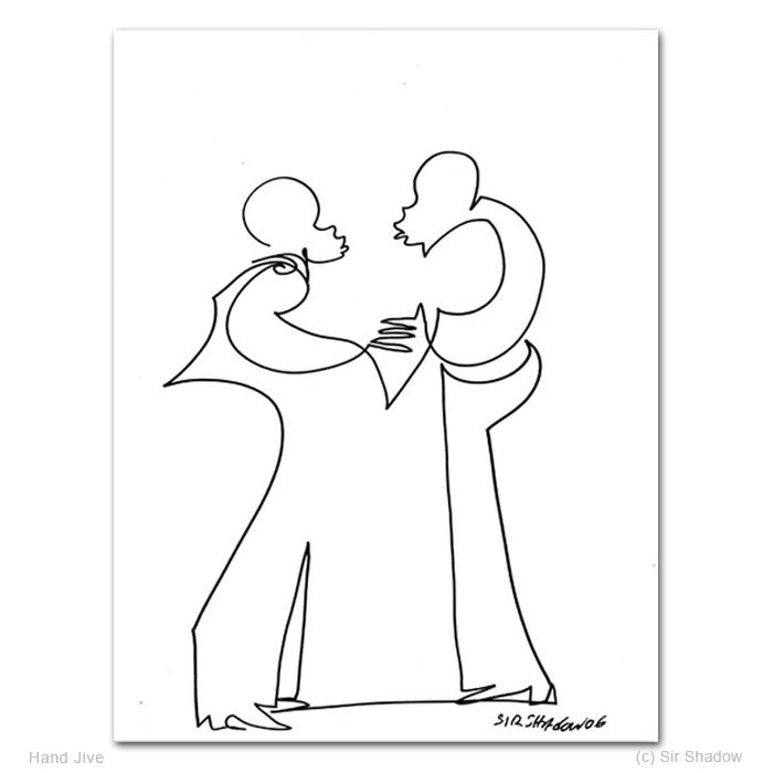 700x700 Hand Jive - Family And Friends Drawing