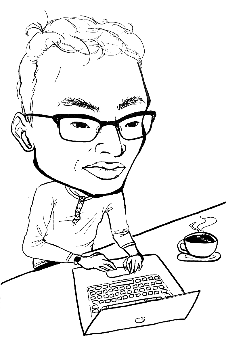 786x1214 How To Draw A Caricature Of Your Family Friends Art Prof - Family And Friends Drawing