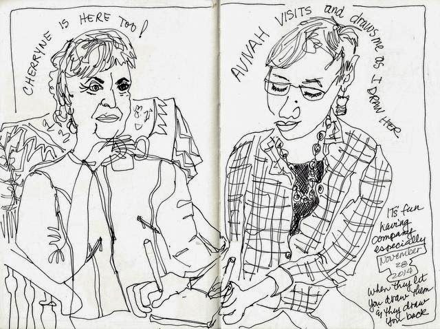 640x478 My Art Journal Drawing Friends, Family, Peeps - Family And Friends Drawing