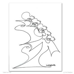 300x300 Original Drawings Tagged Sir Shadow One Line Art - Family And Friends Drawing