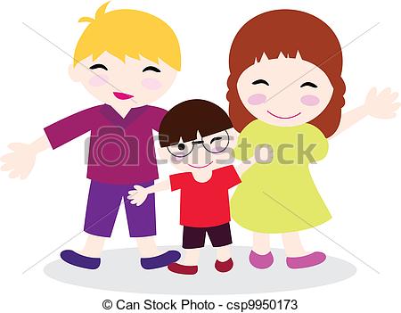 450x351 family cartoon background for occasion, celebration and others - Family Cartoon Drawing