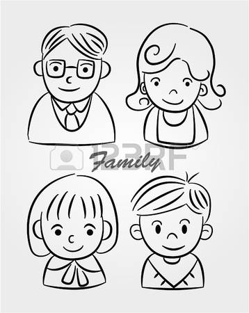 358x450 Pics Of Cartoon Families Image Group - Family Cartoon Drawing