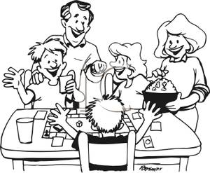300x247 Family Dinner - Family Dinner Drawing