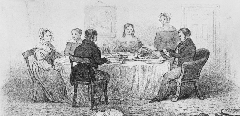 800x389 No Place For Discontent' A History Of The Family Dinner - Family Dinner Drawing