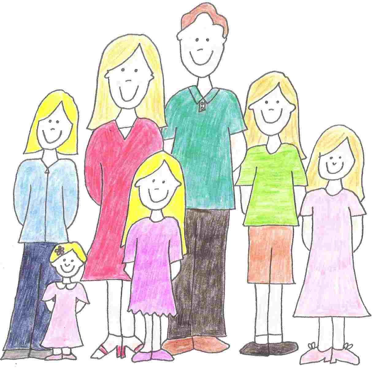 20+ Latest Family Drawing Easy Step By Step Art Gallery