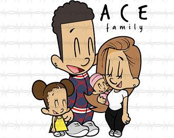 340x270 Cartoon Family Etsy - Family Drawing Cartoon