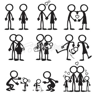 380x380 stick figure people familiy who love each other as they grow - Family Drawing Stick Figures