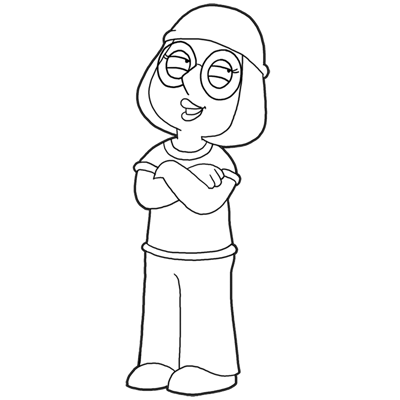 400x400 how to draw meg griffin from the family guy drawing tutorial - Family Guy Drawings