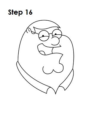 300x388 how to draw peter griffin step drawing ideas in peter - Family Guy Drawings