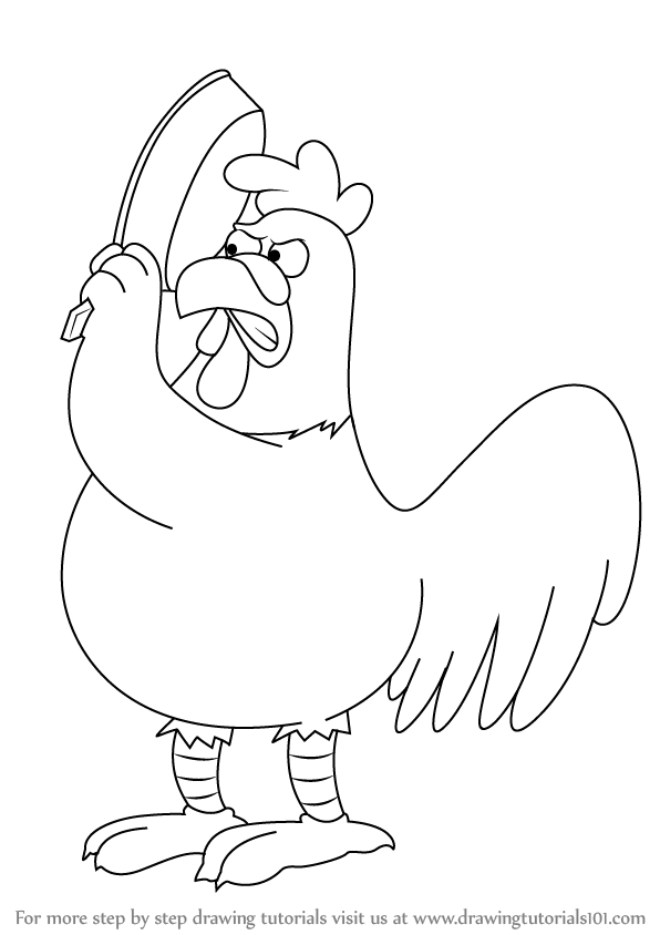 596x844 learn how to draw ernie the giant chicken from family guy - Family Guy Drawings