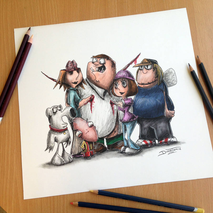 894x894 creepy family guy drawing - Family Guy Drawings