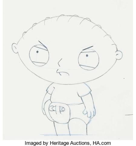 450x481 family guy stewie production drawing - Family Guy Stewie Drawing
