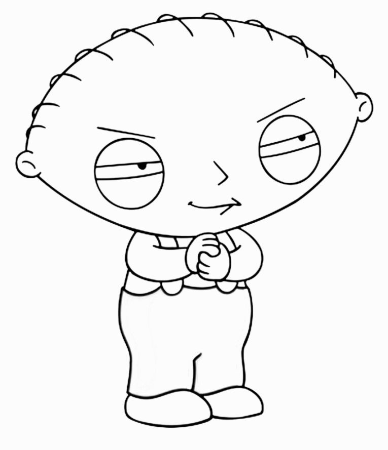 765x889 stewie coloring pages coloring pages family guy stewie, family - Family Guy Stewie Drawing