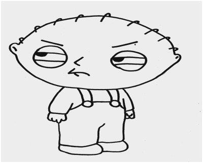 400x322 stewie griffin coloring pages new family guy stewie coloring - Family Guy Stewie Drawing