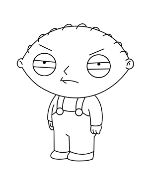 300x388 Drawing - Family Guy Stewie Drawing