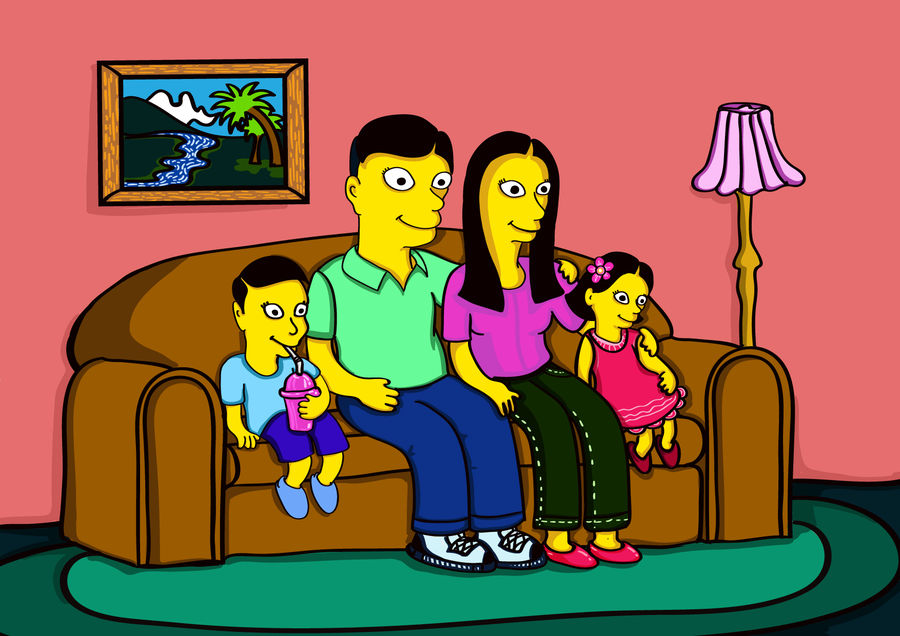 900x636 Entry - Family Of 4 Drawing