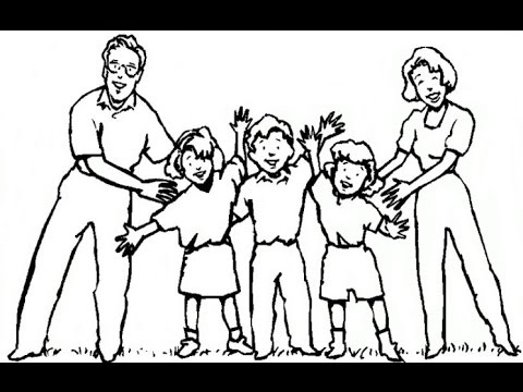 480x360 How To Draw A Happy Family - Family Photo Drawing