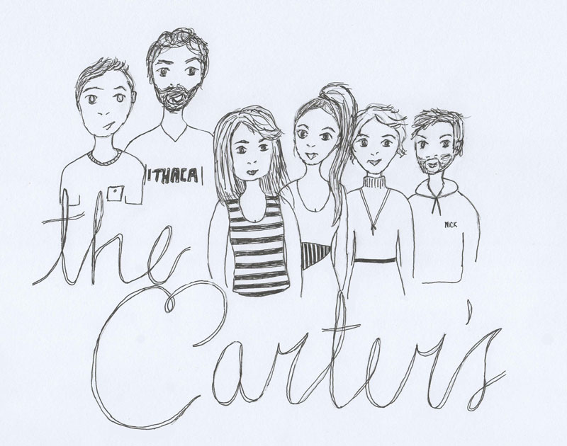 800x630 week drawing challenge draw your family carter and sanders - Family Photo Drawing