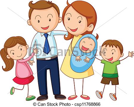 450x359 Family Drawing Clipart - Family Photo Drawing