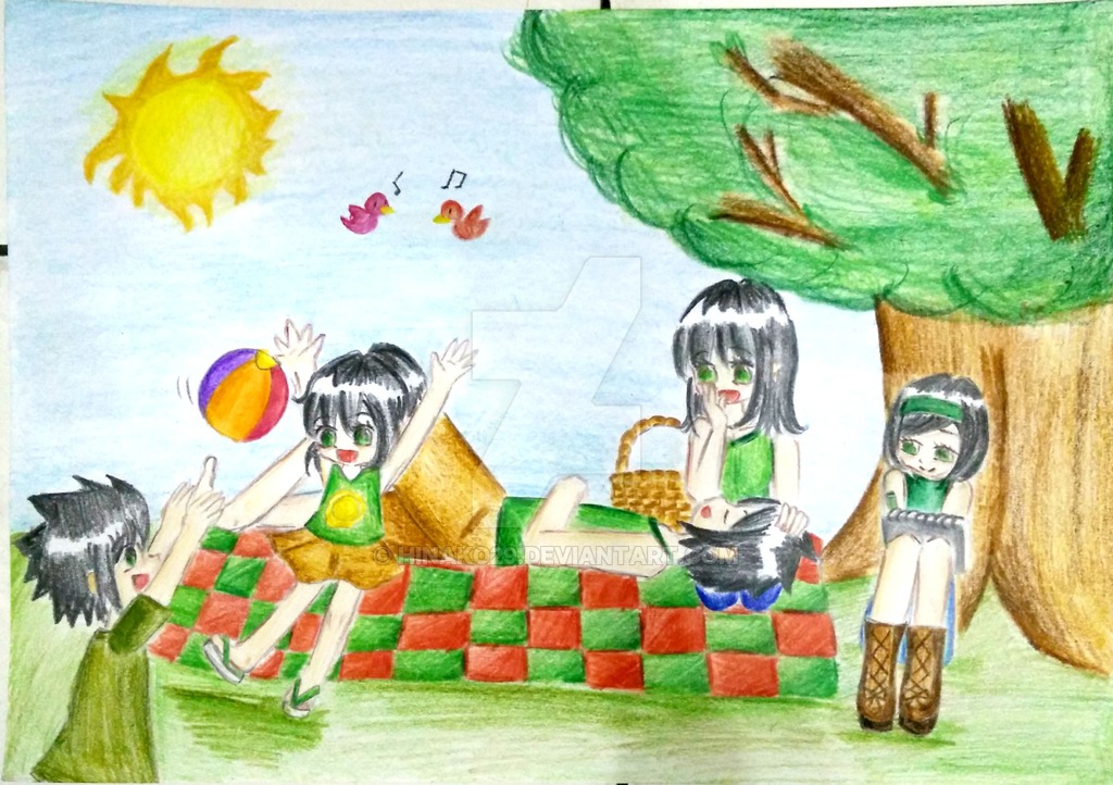 1024x722 Ce Green Family Cinch - Family Picnic Drawing