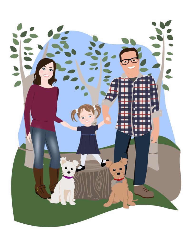 794x993 Cartoon Family Drawings - Family Picture Drawing