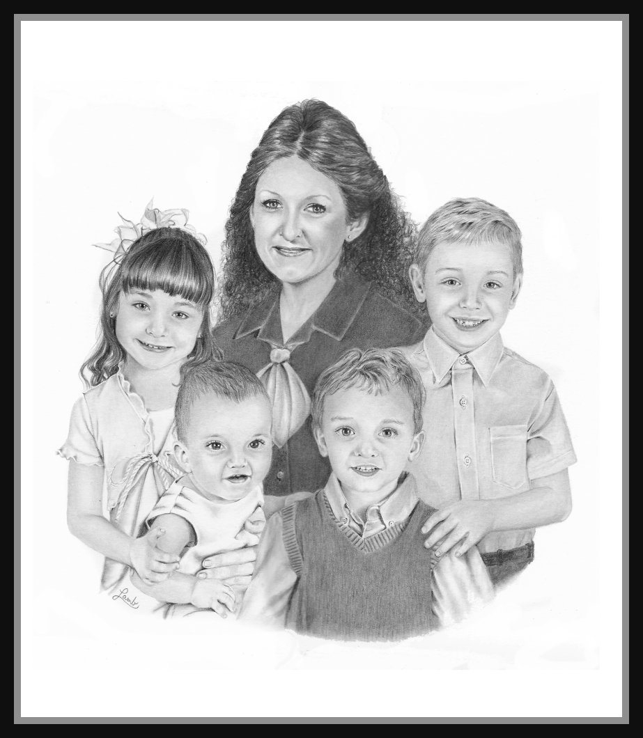 923x1060 Drawn - Family Picture Drawing