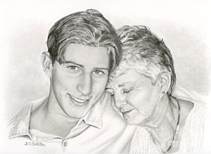 300x219 Family Portrait Drawings Fine Art America - Family Portrait Drawing