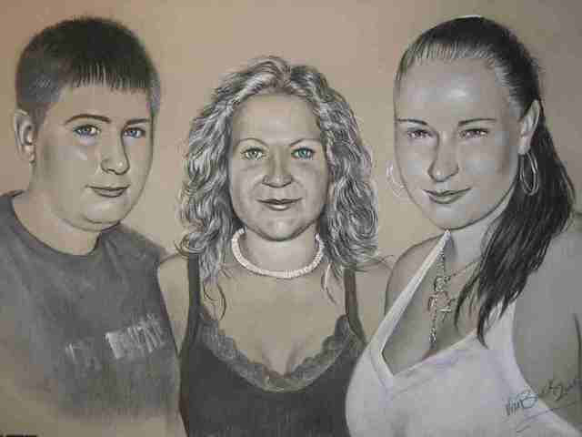 640x480 giovan beck artwork family portrait original drawing charcoal - Family Portrait Drawing