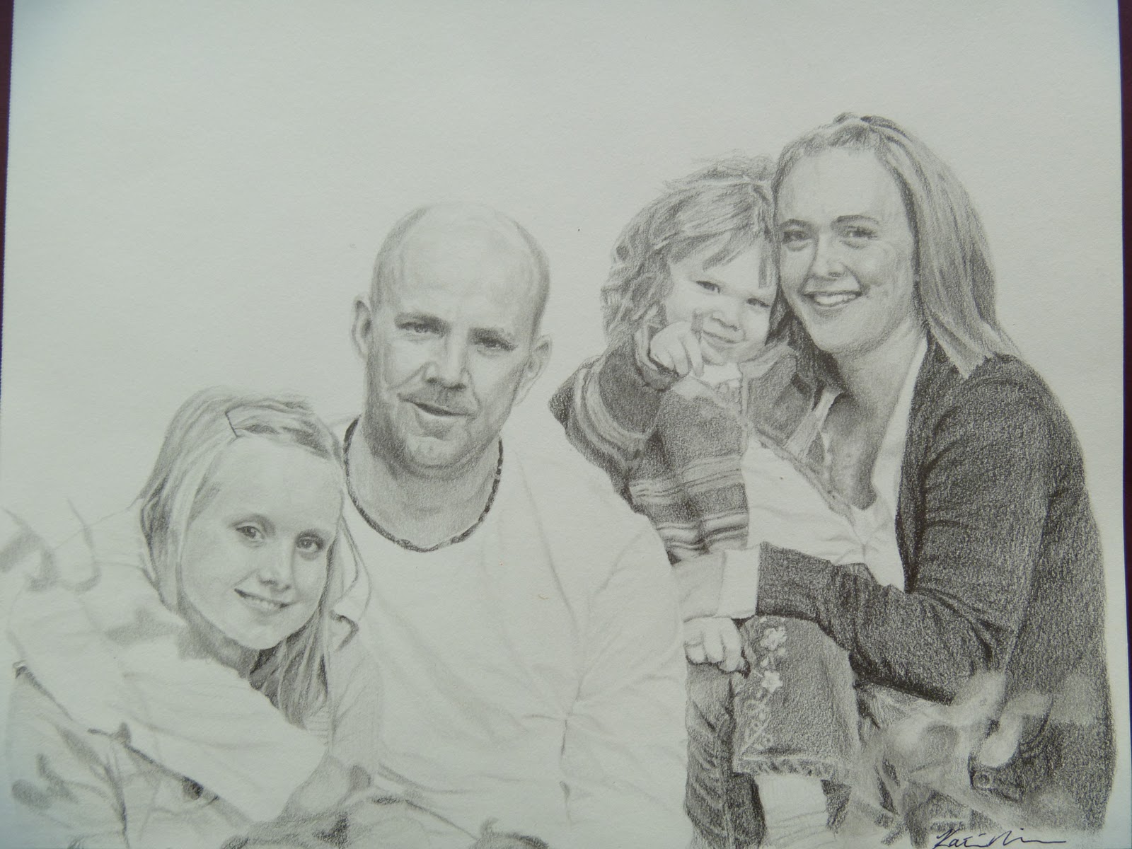1600x1200 Art - Family Portrait Drawing