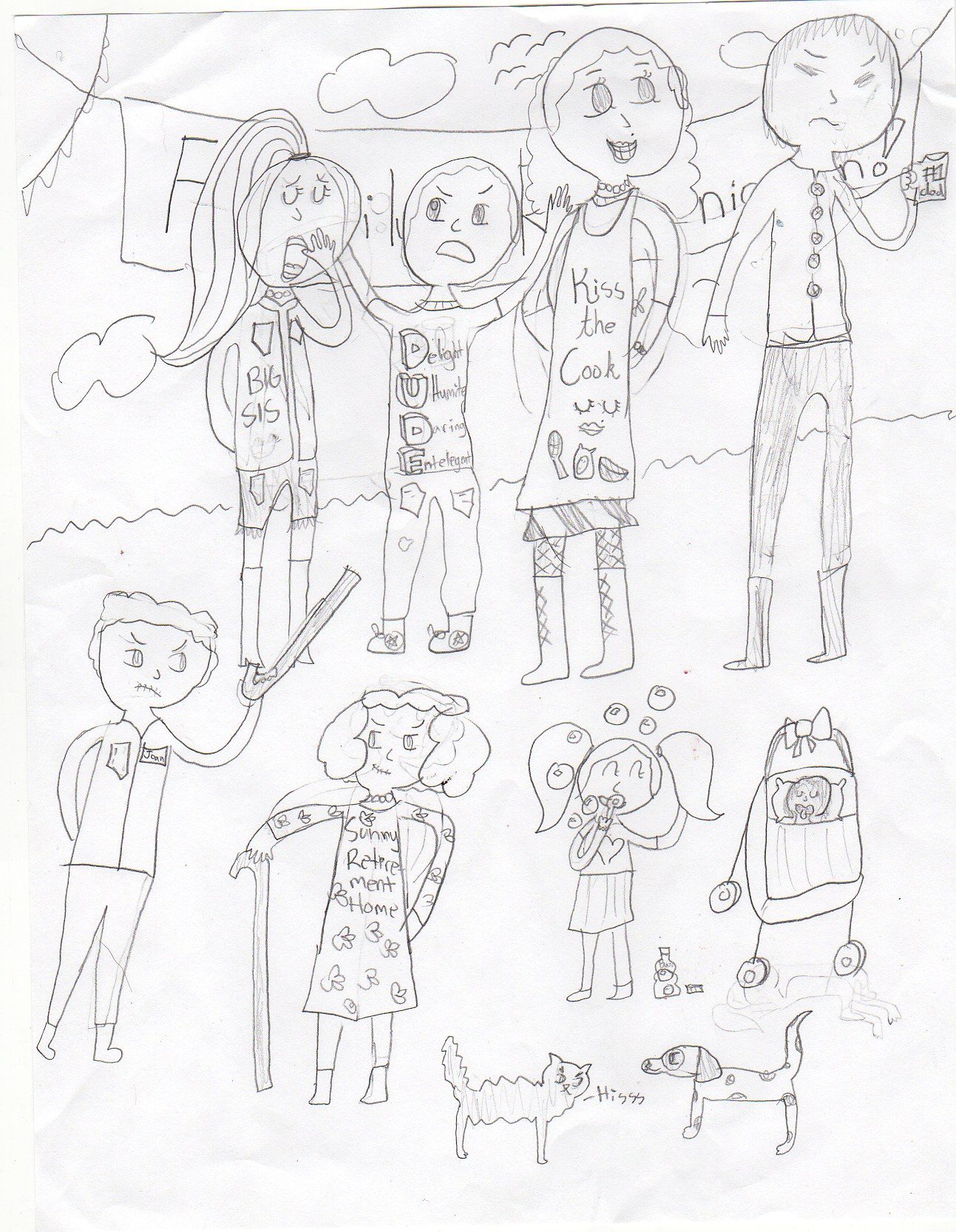 1293x1667 Family Reunion - Family Reunion Drawing