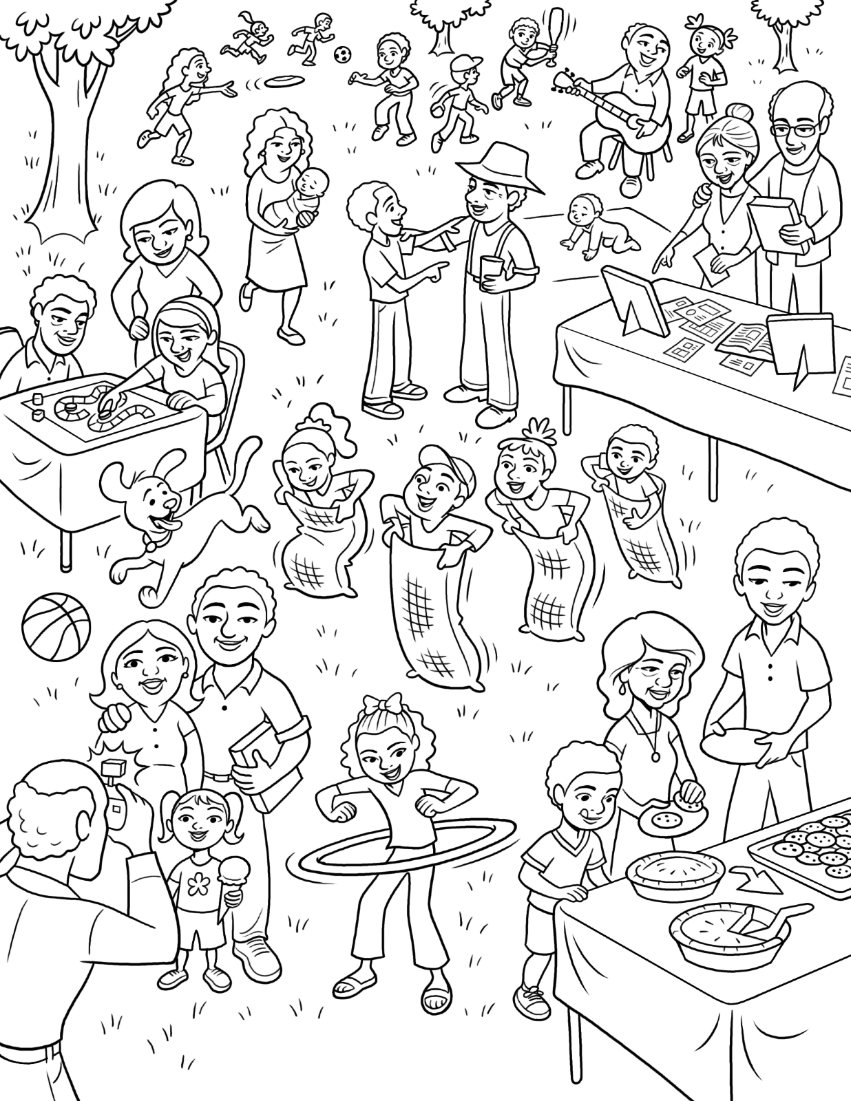 1236x1600 Family Reunion - Family Reunion Drawing