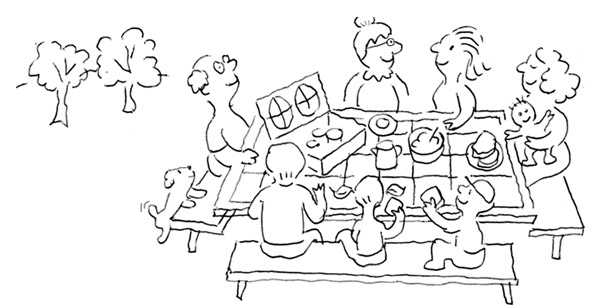 612x305 how to host a family reunion - Family Reunion Drawing