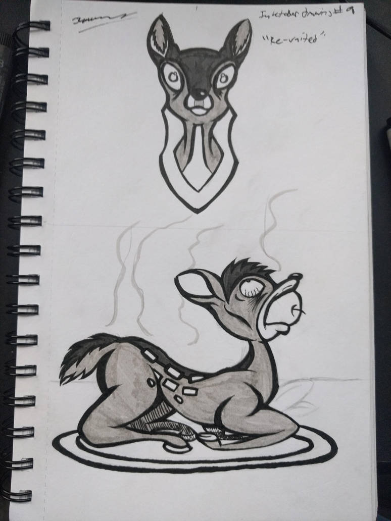 774x1032 Inktober Disney Drawing - Family Reunion Drawing