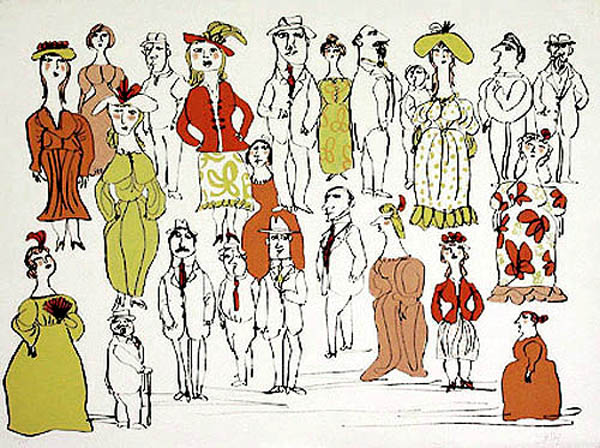 600x448 William Steig - Family Reunion Drawing